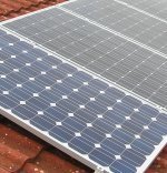 Off grid solar power components such as solar panels