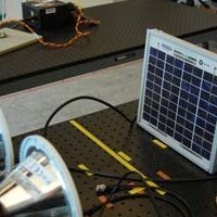 Broadband Internet access from solar panels