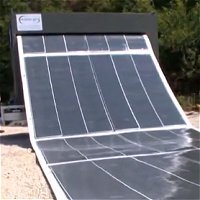 Roll-up solar panels